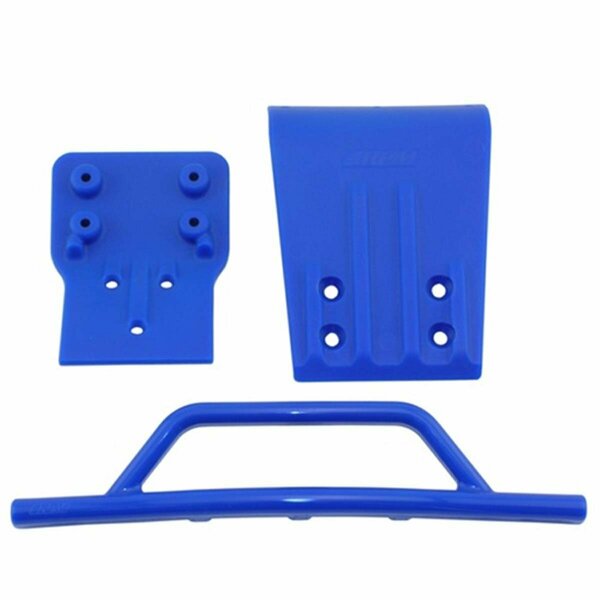 Rpm Products Front Bumper and Skid Plate for Traxxas Slash 4 x 4 - Blue RPM80025